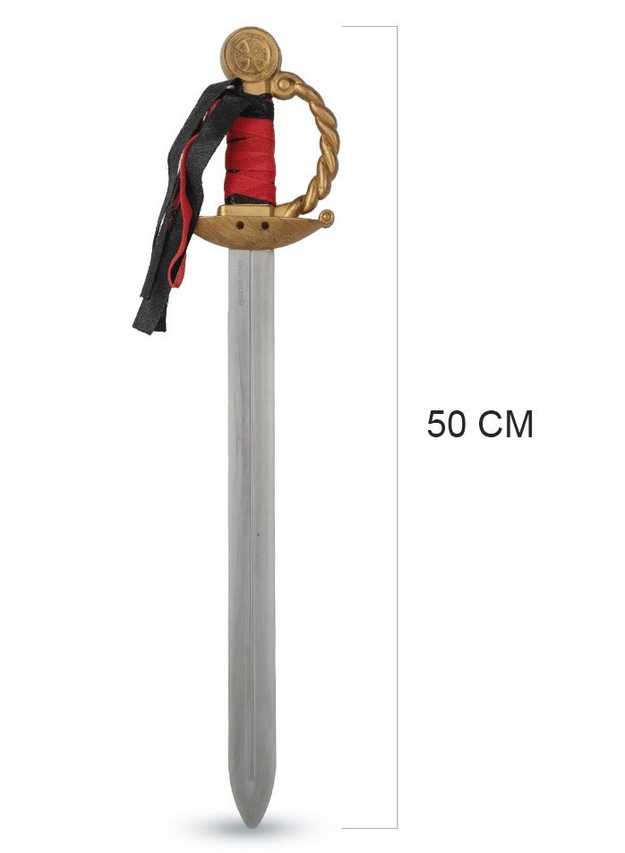 ماد_تويز سيف القراصنة العتيق/كاتانا مع إكسسوار أزياء الهالوين الطويل مقاس 50 سم للأطفال والكبار، خدعة أو حلوى لعب الأدوار، تلبيس أحداث الحفلات - Image 4
