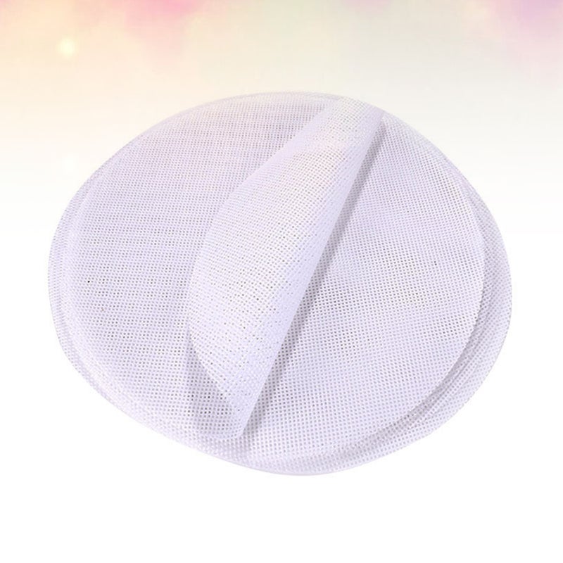 40 pcs Reusable Round Shape Design Steamer Pads Mat Silicone Non- Dumplings Mat Steamed Buns Baking Pastry Dim Sum Mesh-Diameter (Diameter 18CM White) - Image 4