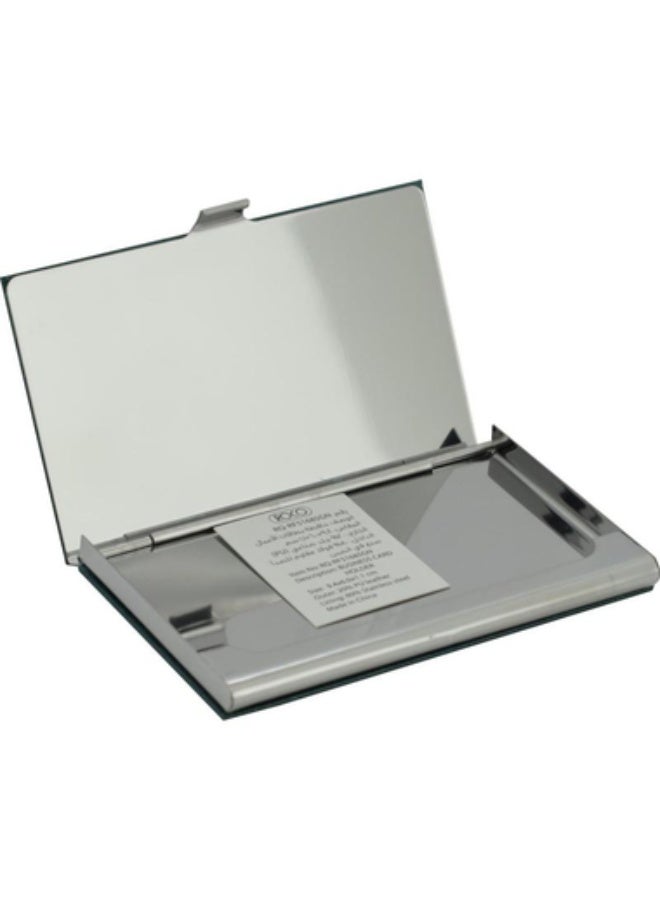 ROCO Business Card Case 15 Cards9 X 5.5 cm Card Size PU Material Green - Image 2