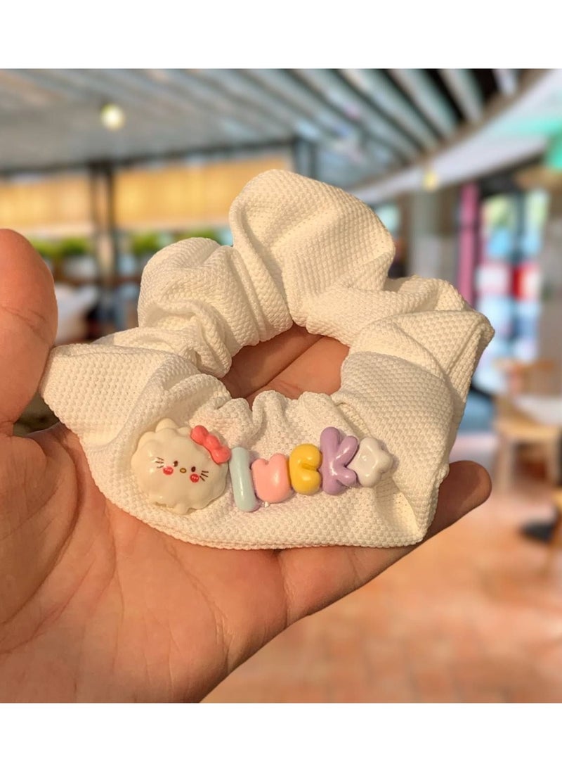Generic - Hair tie for girls - very excellent material - comes in white and decorated with colorful patterns for girls - Image 1