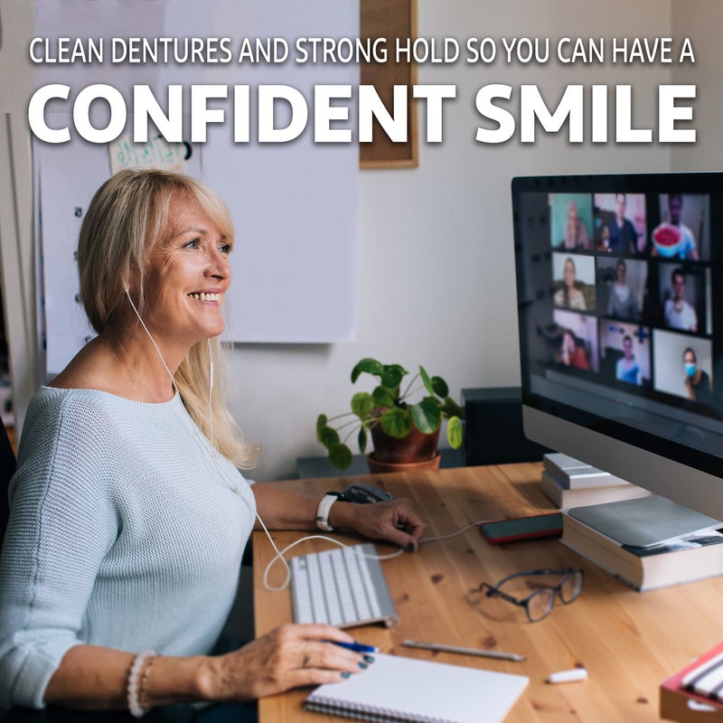 Poligrip Super Poligrip Extra Strength Denture Adhesive Powder, Denture Powder for Dentures - 1.6 Ounces (Pack of 6) - Image 5