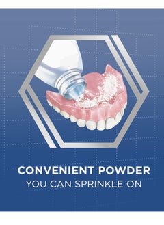 Poligrip Poligrip Extra Strength Denture Adhesive Powder, Denture Powder for Dentures - 1.6 Ounces (Pack of 6)  - Image 4
