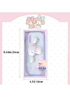 AUTOYSUR Pencil Case,pen storage box 3D stereo cartoon cute pencil case and pencil cap great gift for girls and boys (Cinnamoroll)  - Image 3