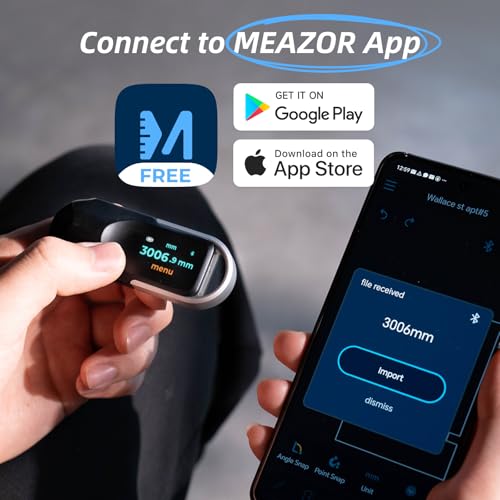 HOZO NeoRulerGO Digital Tape Measure with Laser, Smart Rechargeable Measuring Tool for Flat, Curved, Odd Shapes | Bluetooth App | Pocket Size | Cool Gadgets for Dad, Men, Husband - Image 5