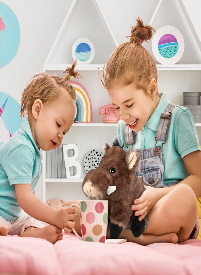 Puzzled DolliBu Plush Wild Boar Stuffed Animal - Soft Huggable Wild Boar, Adorable Playtime Wild Boar Plush Toy, Cute Wild Life Cuddle Gifts for Kids & Adults - 7 Inches - Image 4