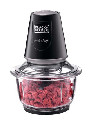 Multi-Function Glass Chopper & Mincer, XXL 1.2L Bowl, 4-Blade System, Pulse Speed for Precision, Ice Crushing, Compact Sleek Black Design, Easy to Clean, 1.2 L 400 W GC400-B5 Clear/Black - view 3