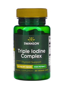 Triple Iodine Complex High Potency 12.5 mg 60 Veggie Caps