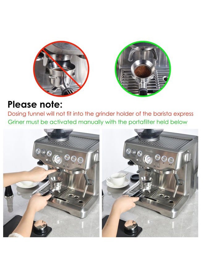 MATOW 54mm Magnetic Dosing Funnel V2, Stainless Steel Espresso Dosing Ring with 8 Magnets Compatible with Breville 54mm Portafilter - Image 5