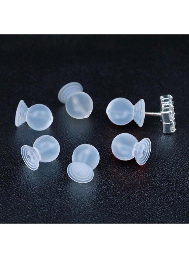 Melimarry Comfortable Impenetrable Soft Earring Backs, Medical Grade TPE Material, Comfort Fit for Pierced Ears, 50 Pieces - Image 2