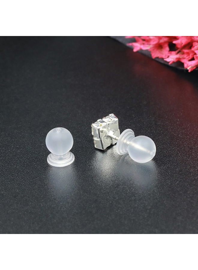 Melimarry Comfortable Impenetrable Soft Earring Backs, Medical Grade TPE Material, Comfort Fit for Pierced Ears, 50 Pieces