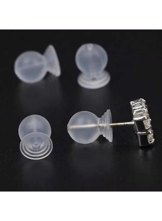 Melimarry Comfortable Impenetrable Soft Earring Backs, Medical Grade TPE Material, Comfort Fit for Pierced Ears, 50 Pieces - Image 4