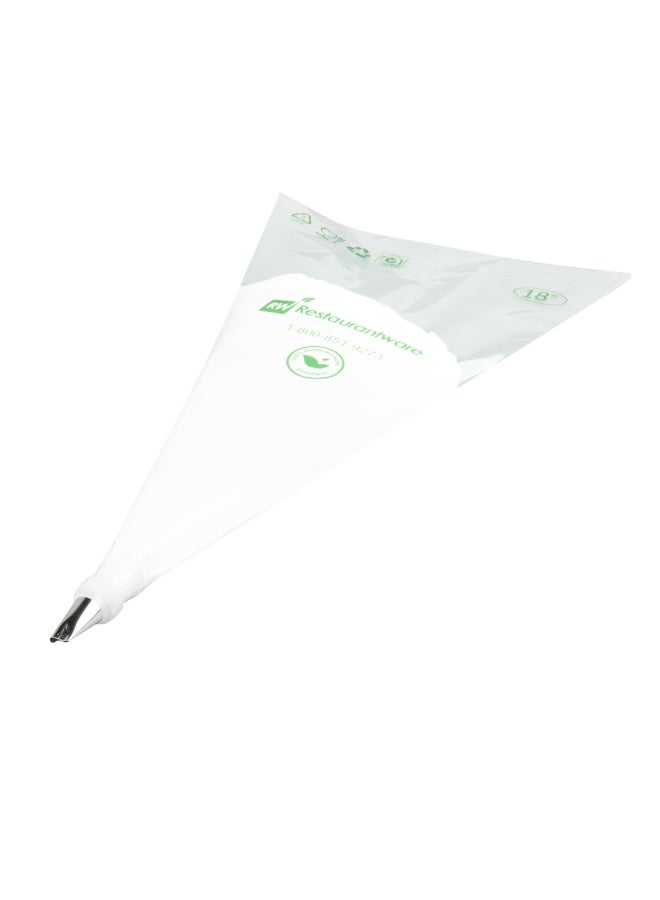 Restaurantware رأس تزيين الكعك من باستري تيك، 1 رأس تزيين قابل لإعادة الاستخدام - #97، مقاوم للانبعاج، من الفولاذ المقاوم للصدأ، رأس تزيين الورد، آمن في غسالة الصحون، لتزيين الكب كيك، الكعك، أو البسكويت - Image 2