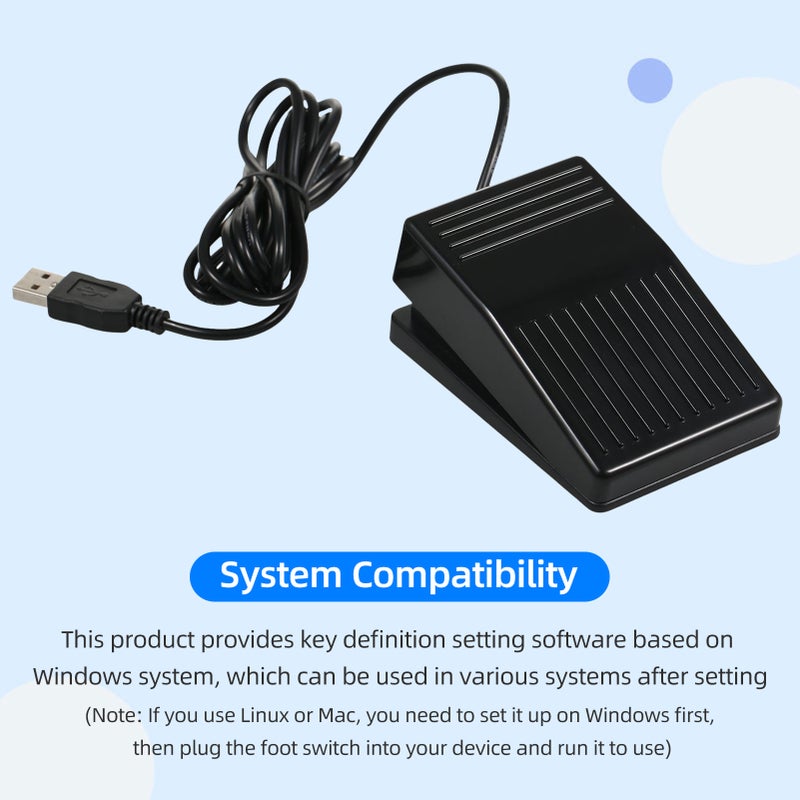 مفتاح قدم واحد USB FS22-P دواسة قدم متعددة الوظائف مخصصة مفتاح ضوئي لاستخدام في استلام الصور ومراقبة ألعاب الموسيقى - Image 4