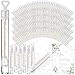 Realspring 102 Pcs Wedding Bubbles Bulk Gift Including Mini Clear Heart Bubble Wands Acrylic Display Board Sign with Stand for Wedding Send Off Anniversary Engagement Bridal Guests Gift - Image 2