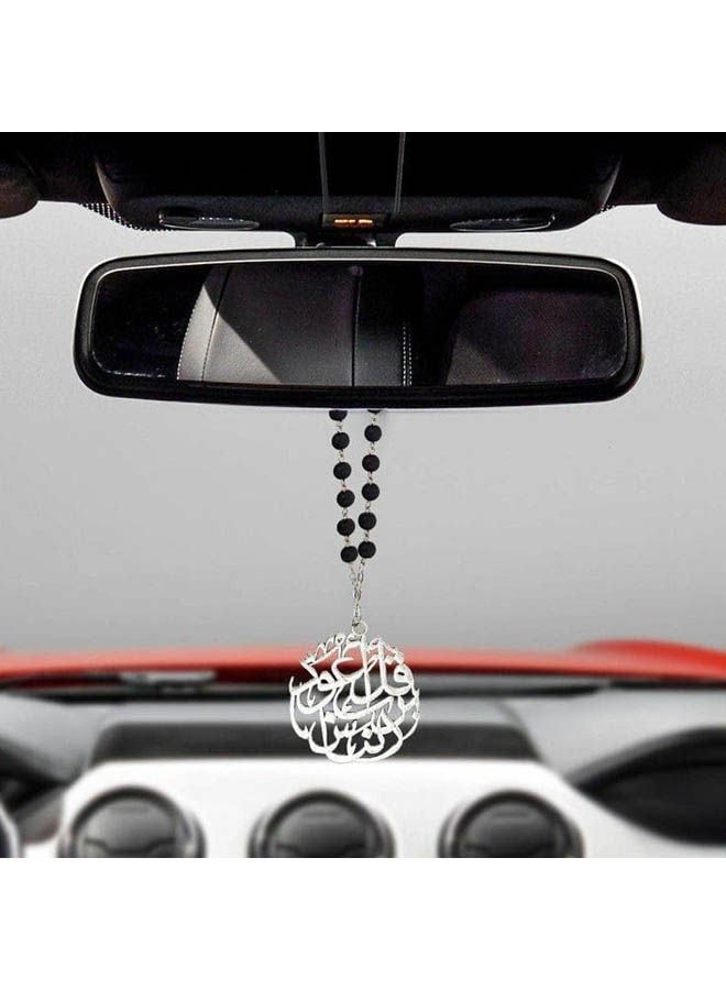 زينة معلقة لمرآة السيارة مع قلادة