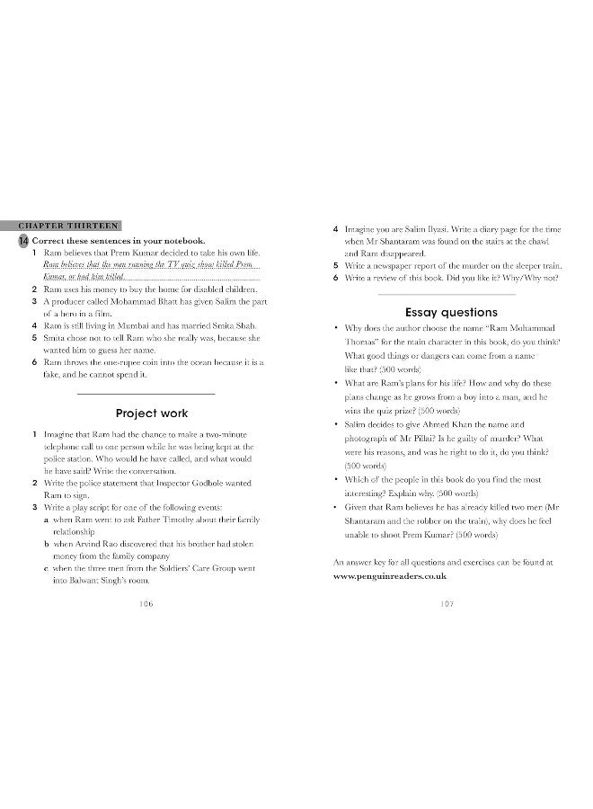 Penguin Readers Level 6: Q & A (ELT Graded Reader) - Image 2