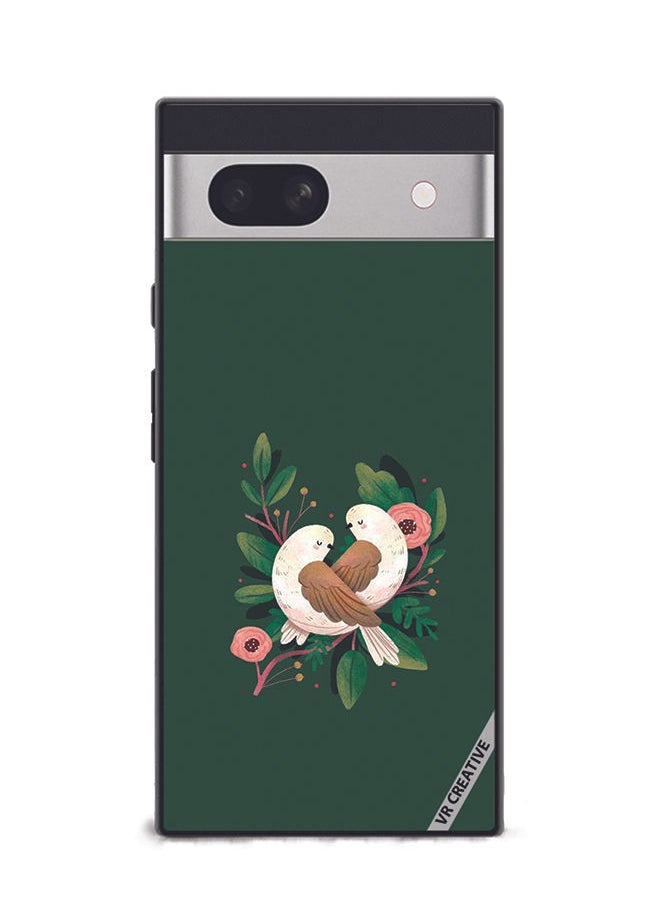 Protective Case Cover For Google Pixel 7a Birds Design Multicolour