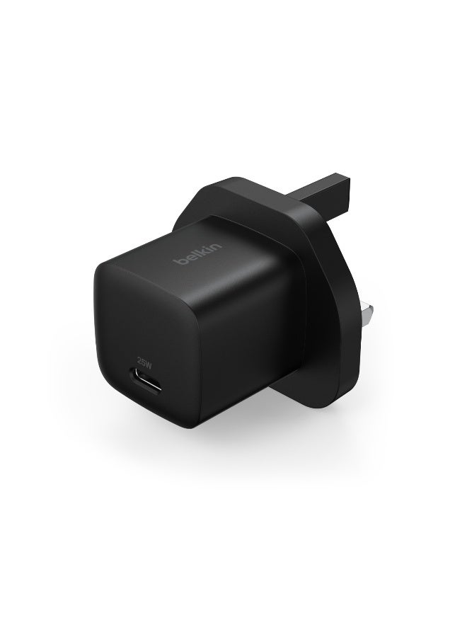 بيلكين موصل USB-C 25 واط - شاحن هاتف USB-C PD 3.0 للشحن السريع مع PPS لأجهزة Apple iPhone 17، iPhone Air، iPhone 16، Samsung Galaxy S25، Pixel 10، Nintendo Switch، والمزيد - - Image 1