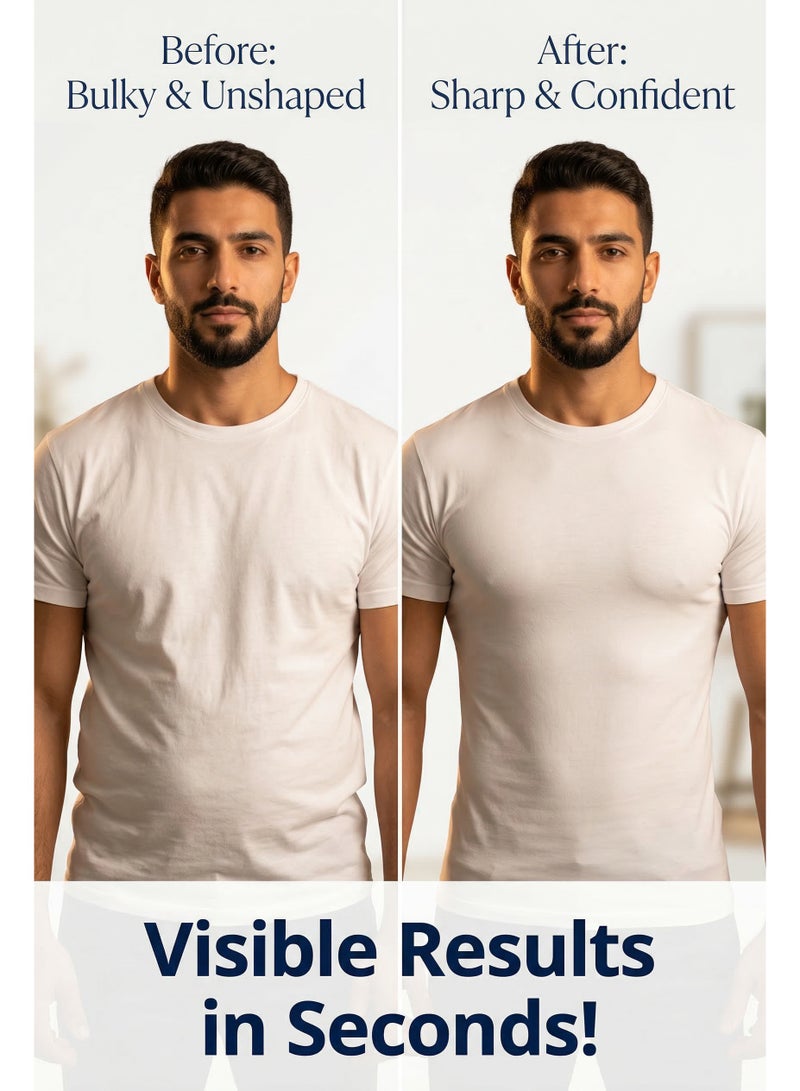 مشد جسم للرجال - مشد بطن لتنحيف الجسم مخفي تحت الملابس - Image 2