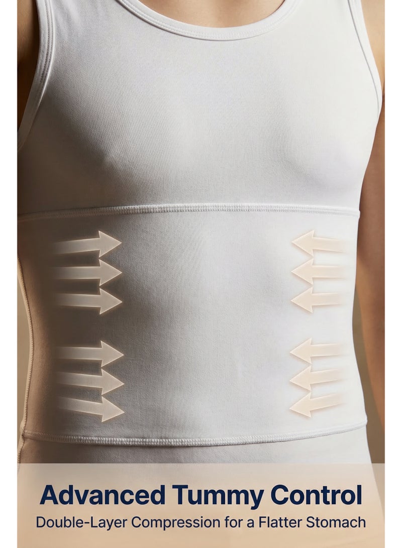 مشد جسم للرجال - مشد بطن لتنحيف الجسم مخفي تحت الملابس - Image 4