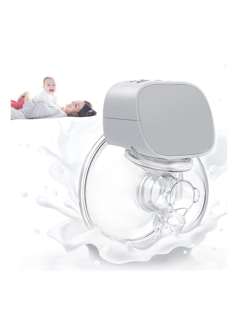 SYOSI Wearable Electric Breast Pump, Hands-Free Rechargeable Breast Pump with 2 Modes 5 Levels Strong Pumping Electric Breast Pumps Memory Function Electric Breast Pump Low Noise & No Pain - Image 1