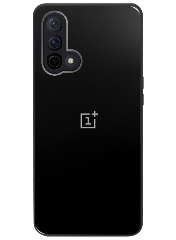CATANES OnePlus Nord CE Electroplated Hard Glossy Case Camera Protection Shockproof Anti Fall Case Black - Image 1