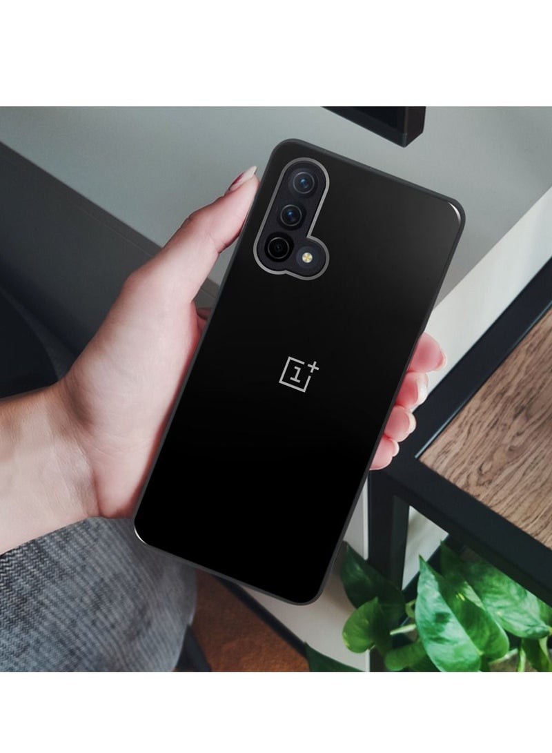 CATANES OnePlus Nord CE Electroplated Hard Glossy Case Camera Protection Shockproof Anti Fall Case Black - Image 4