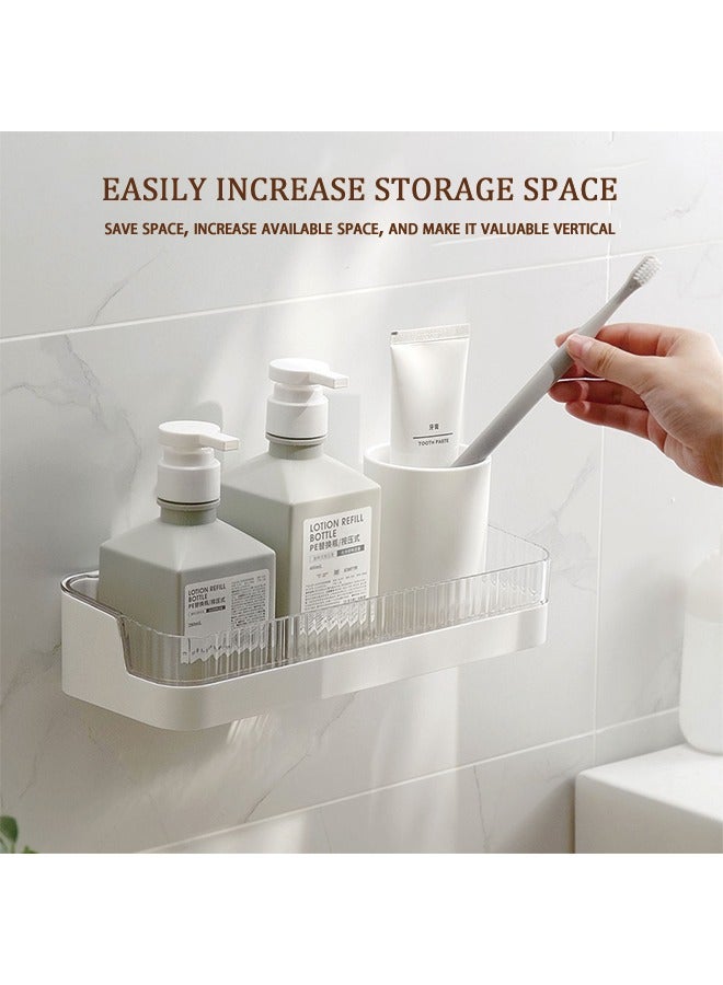 Traceless Wall-Mounted Bathroom Rack With Drainage Thickened Hole Bath Rack, No Drilling Required, Easy To Clean, Suitable For Home, Hotel, Gym  - Image 4