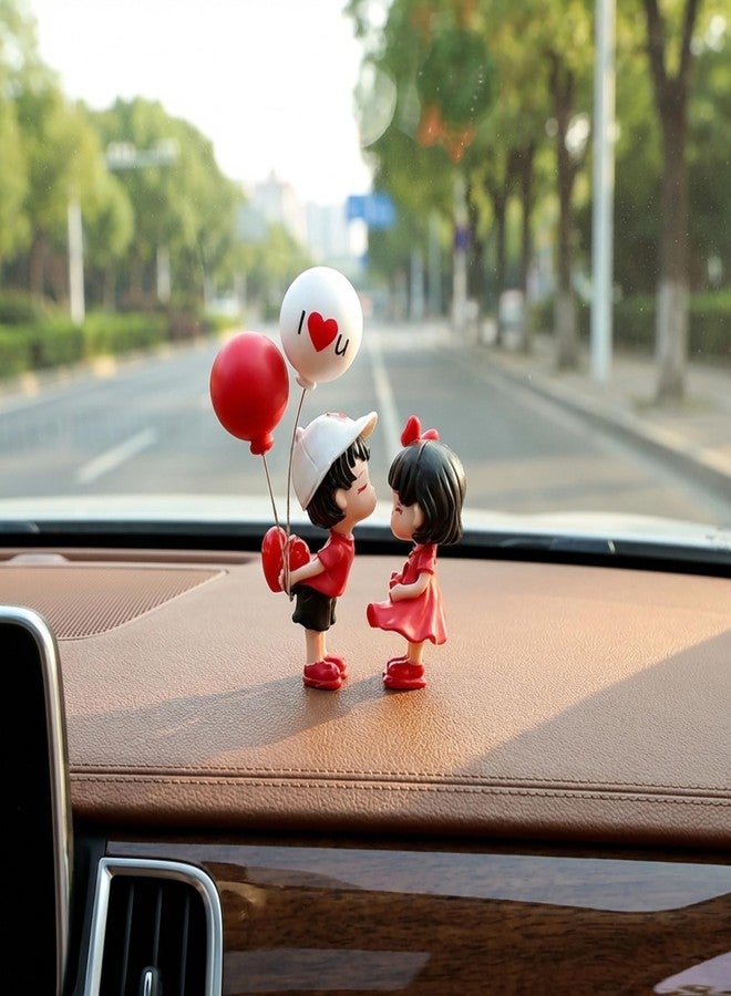 SARTE Decorative Items for Living Room Romantic Couple Showpiece for Home Decor Cute Love Figurine Car Dashboard Decoration Items Table & Shelf Decoration Gift for Wife, Girlfriend, Husband - Image 2