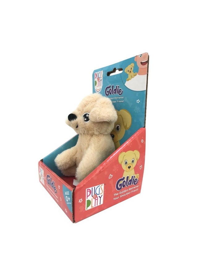 PUGS AT PLAY Your Shoulder Friend Goldie The Golden Retriever Plush Toy (10 Cm)  - Image 2