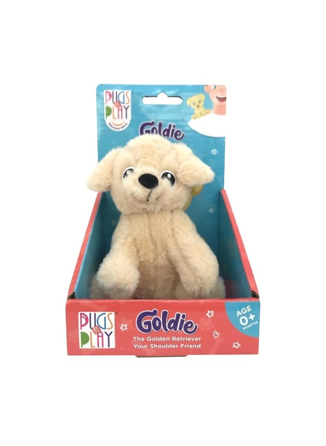 PUGS AT PLAY Your Shoulder Friend Goldie The Golden Retriever Plush Toy (10 Cm)  - Image 3
