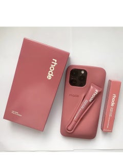 rhode Peptide Lip Tint (SALTY TAN) + Summer Lip Case Case (SALTY TAN) - Limited Edition Suitable for all Apple iPhone models case  - Image 2