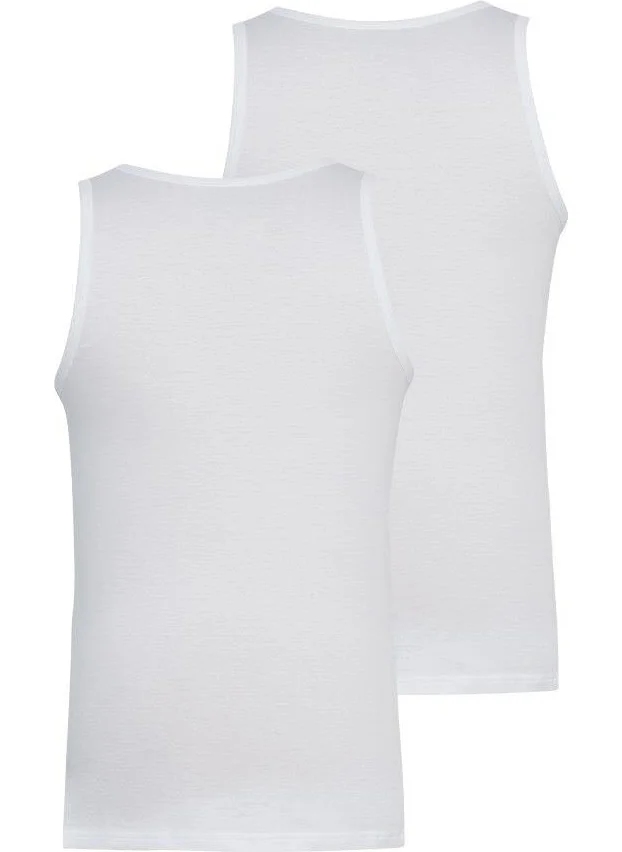 Blackspade Loose Fit 2-Pack White Undershirt C5T2N2O9