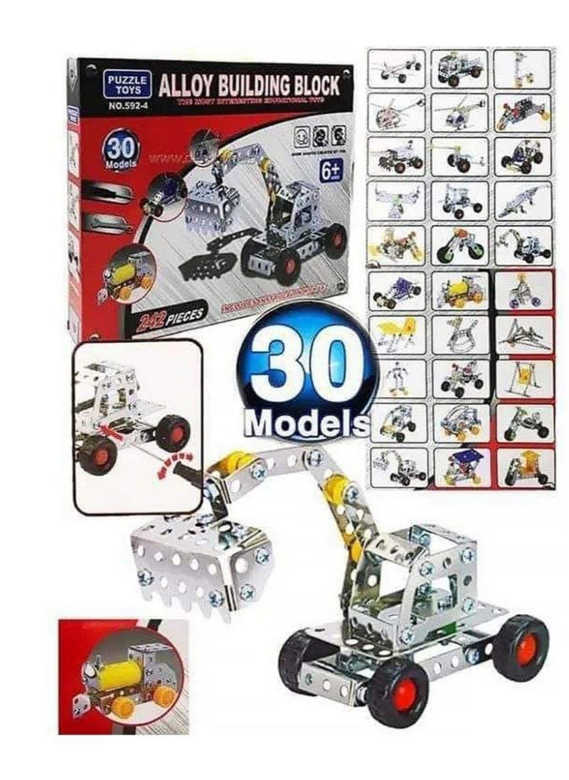 ماركة غير محددة - مجموعة مكعبات بناء ميكانو مكونة من 242 قطعة MF-005 أكبر من3 سنوات - Image 1