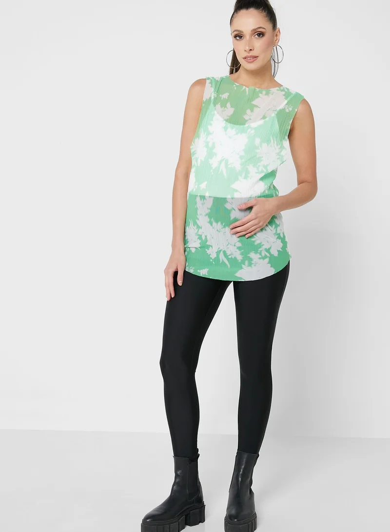 Topshop Maternity Mesh Detail Tank