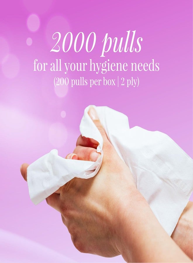 Origami Box Facial Tissues Pack of 10, 200 Pulls, 2 Ply - Soft Pack | Home & Commercial Use - Image 3