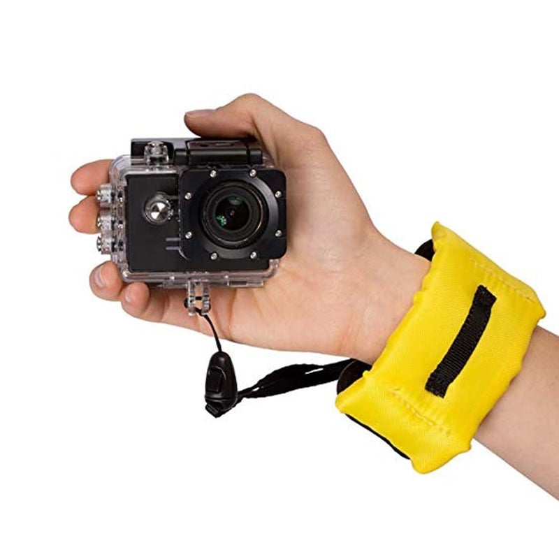 Action Pro Safety Floating Diving Wrist Strap Floaty Bobber Compatible with GoPro Hero 13 12 11 10 9 8 7 6 5 4 3+ 3 SJCAM Yi 4K Eken DV etc Action Camera & Smartphones (Yellow) - Image 4