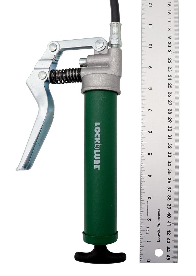 LockNLube Mini Grease Gun Kit. Includes Our Patented Grease Coupler (Locks on, Stays on, Won't Leak!) Plus a 12 Hose and in-line Hose Swivel. - Image 5