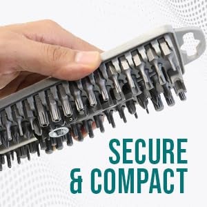 BOXERTOOL 100 piece Tamper Proof & Security Hex Bit Set 1/4" - Magnetic, Tamper Resistant, SAE Hex, Metric Hex and Star Bits - Torx, Spanner, and Tri-Wing - Compact All In One Bit Set - Image 5