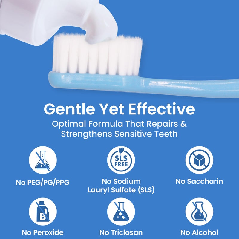 Pearlie White Active Remineralization Fluoride Free Toothpaste - 3.8oz/110gm - Hydroxyapatite Toothpaste for Tooth Enamel Repair - Contains Xylitol - Helps Remove Stains - 1 Pack - Image 3