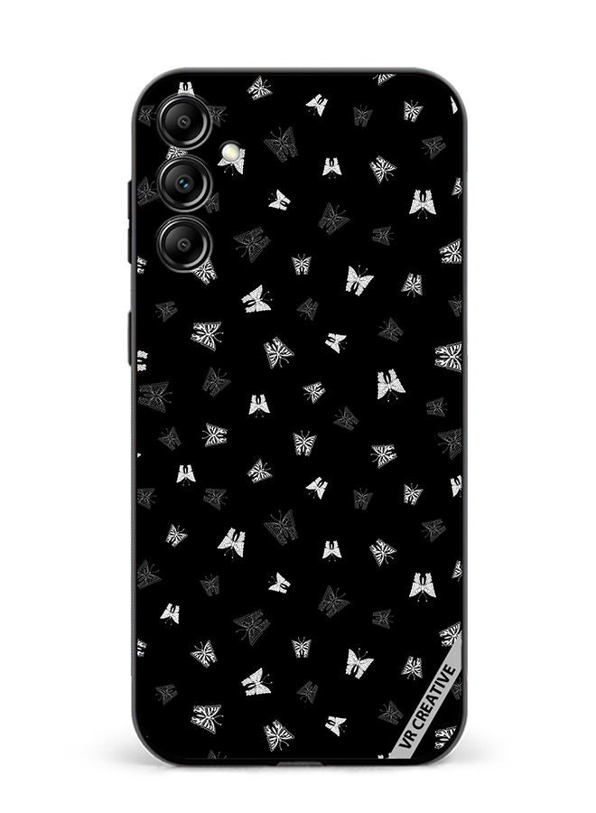 VR CREATIVE Protective Case Cover For Samsung Galaxy A14 5G/A14 Butterfly Black And White Design Multicolour - Image 1