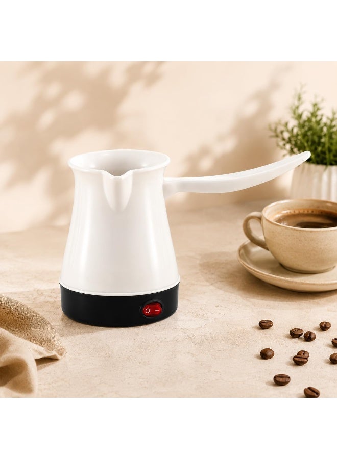 300ml Electric Turkish Coffee Machine, 500W | Turkish Coffee Maker with Stainless Steel Inner Surface | Perfect Coffee Maker for Home and Offices (White) - Image 1