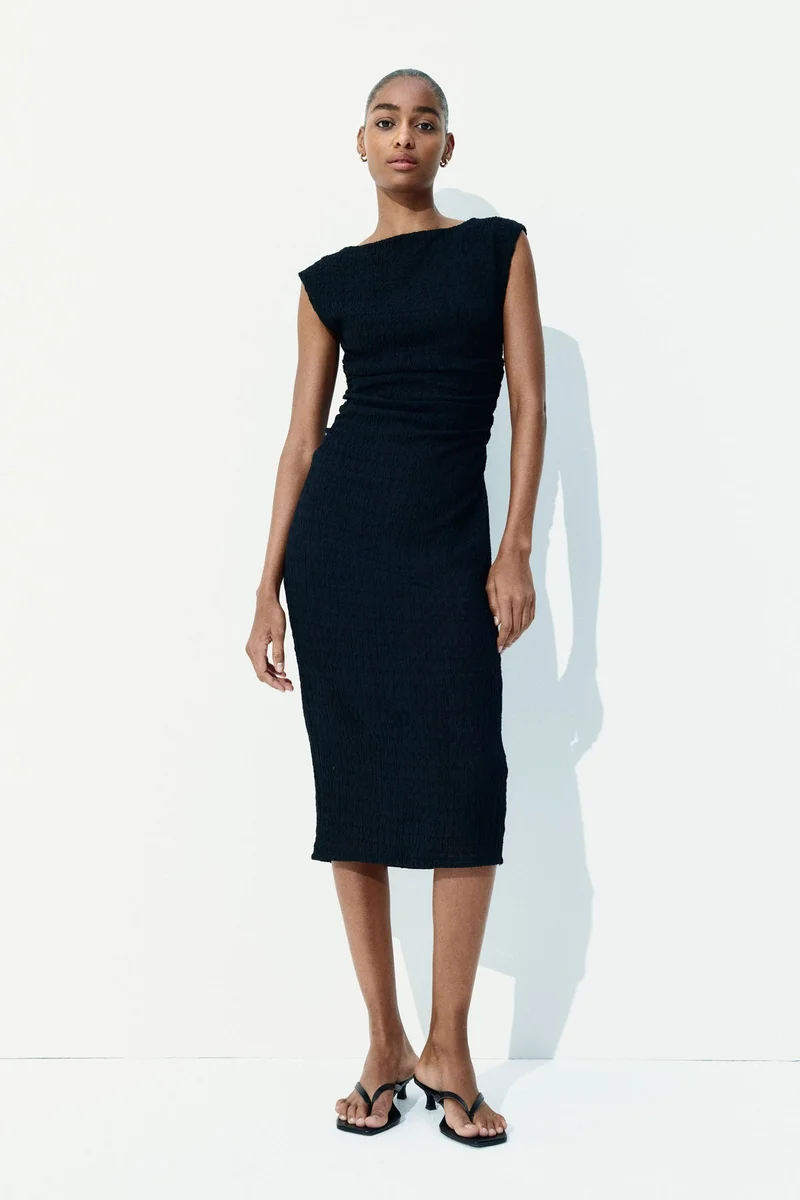 اتش اند ام Draped bodycon dress