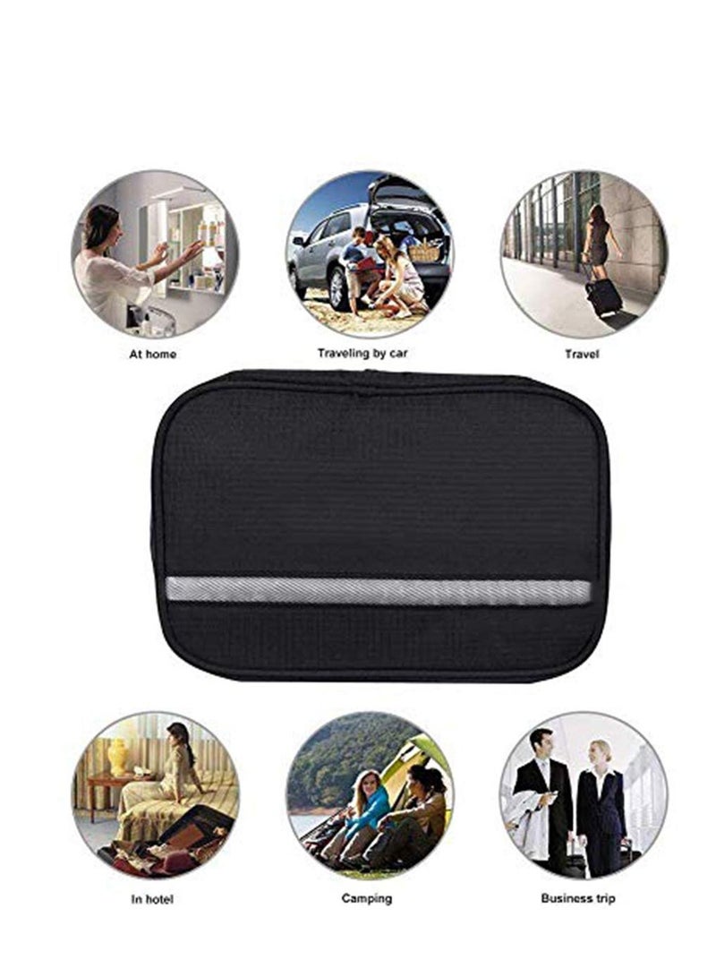 Excefore Hanging Toiletries Bag Travel Waterproof Toiletry Wash Bag Hangable and Fold up Out Shaving Cosmetic Kit - Image 3