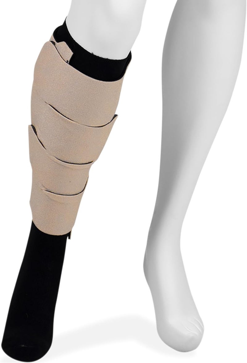 Juzo Reversible Versatile Support 3060mmHg Calf Compression Wrap Beige L Regular - Image 1