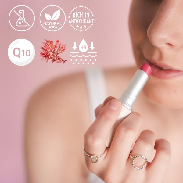Simple Sophistication Tallow Lip Balm - Anti-Aging with 100%-grassfed Beef Tallow, CoQ10, Astaxanthin, Hyaluronic acid - Ultra Moisturizing, Conditioning, All natural, Organic, Made in USA (Peony) - Image 5