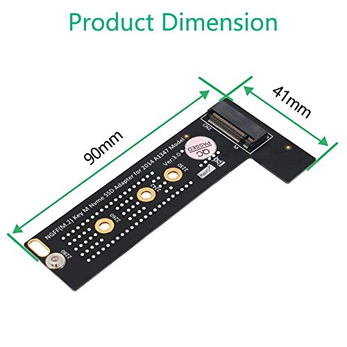 Mustpoint PCI-E x4 x2 M.2 NGFF M-Key NVME AHCI SSD Converter Card Adapter Raiser for MacBook Mini A1347 2014 MEGEN2 MEGEM2 MEGEQ2 NVME SSD - Image 4