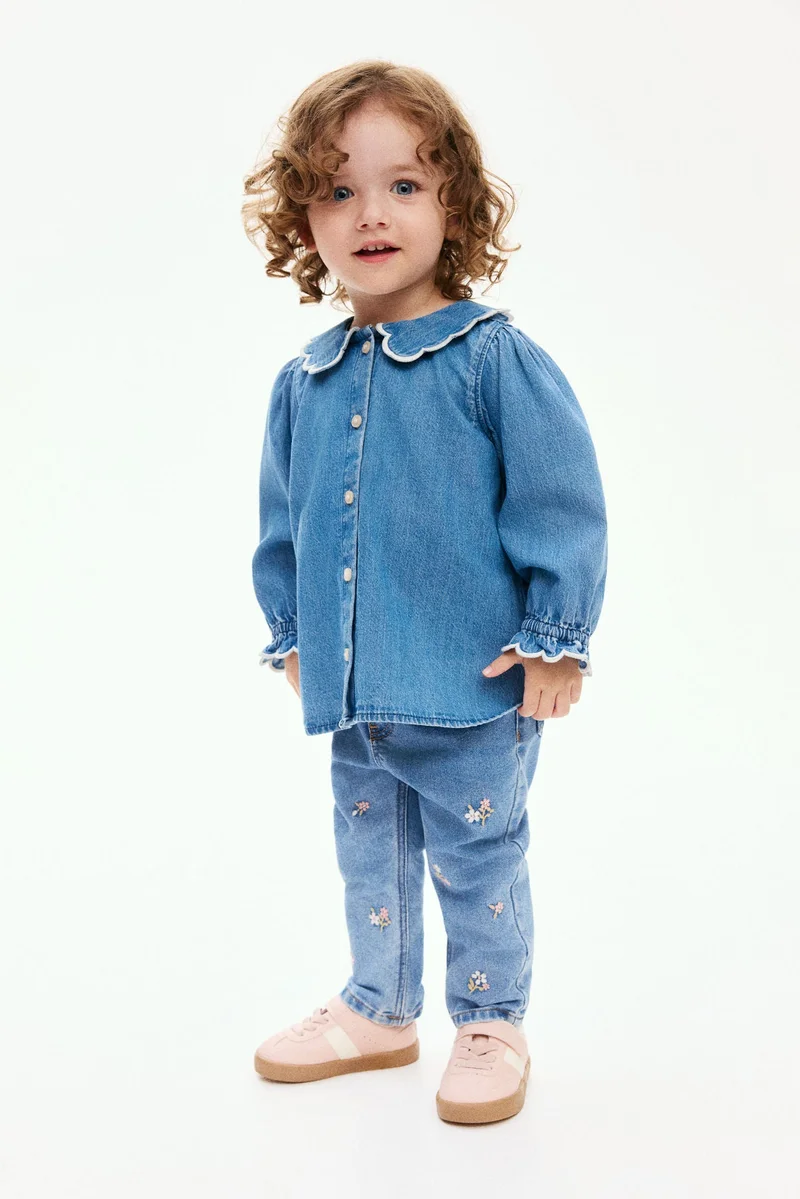 H&M Embroidery-detail jeans