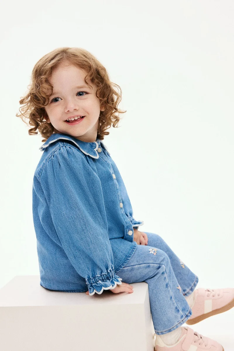 H&M Embroidery-detail jeans