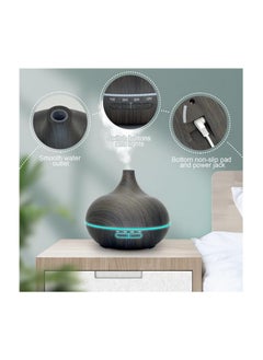 Generic SKY-TOUCH Essential Oil Diffuser, 550ml Oil Diffuser with 4 Timer, Aromatherapy Diffuser with Auto Shut-off Function, Cool Mist Humidifier BPA-Free for Bedroom Home (Dark Brown)  - Image 3